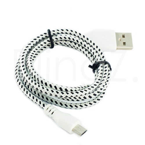 כבל טעינה וסינכרון מבד קלוע Micro USB