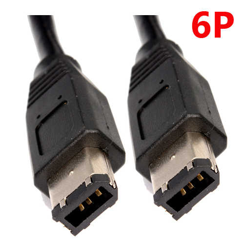 כבל fireWire 6P זכר-זכר באורך 1 מטר