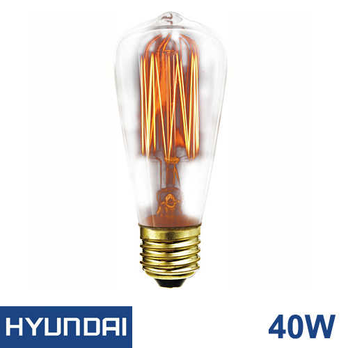 נורת ליבון פחם Hyundai A60 E27 40W 2.7K