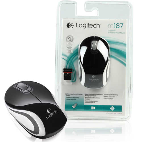 עכבר מיני אלחוטי Logitech דגם m187