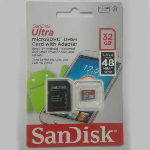 כרטיס זיכרון Micro SDHC 32GB Class 10 48MB/s SanDisk