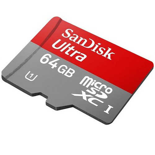 כרטיס זיכרון Micro SDXC 64GB Class 10 80MB/s SanDisk