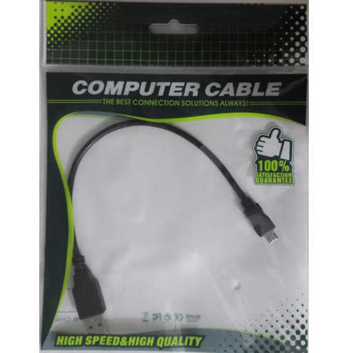 כבל טעינה וסינכרון מיקרו USB שחור - 25 ס''מ