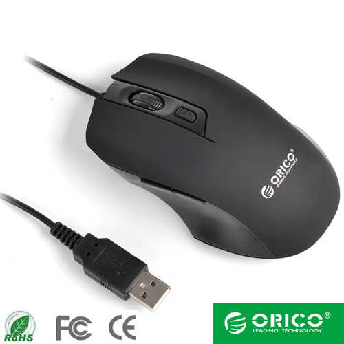 עכבר אופטי חוטי 6 לחצנים Orico