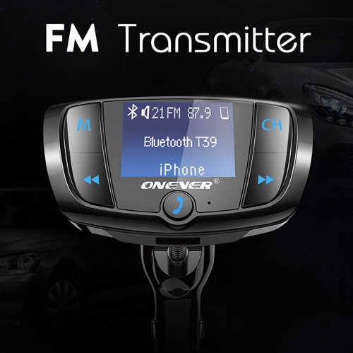 משדר/ דיבורית  Bluetooth FM לרכב Onever דגם T39