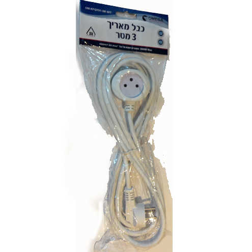 כבל מאריך לחשמל 3 מטר