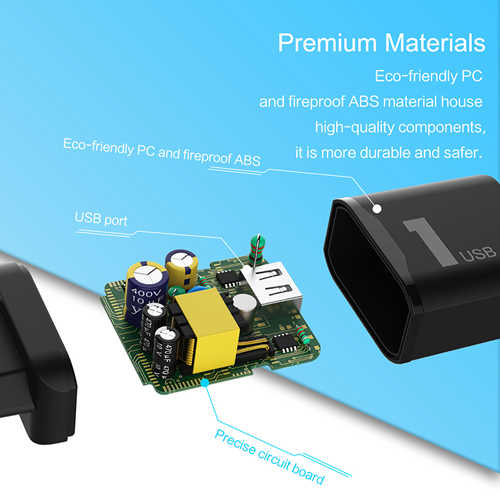 מטען קיר Rock Qualcomm 3.0 3.6-20V דגם RMPO334
