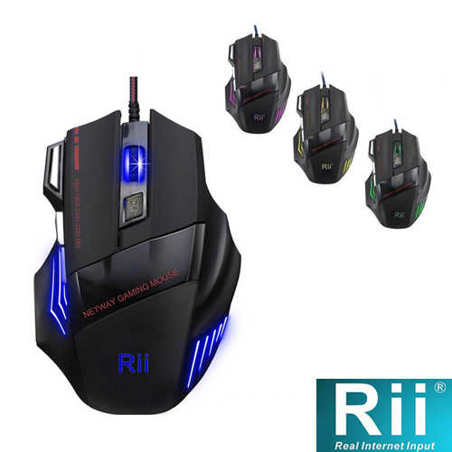 עכבר חוטי לגיימרים Rii דגם RM600