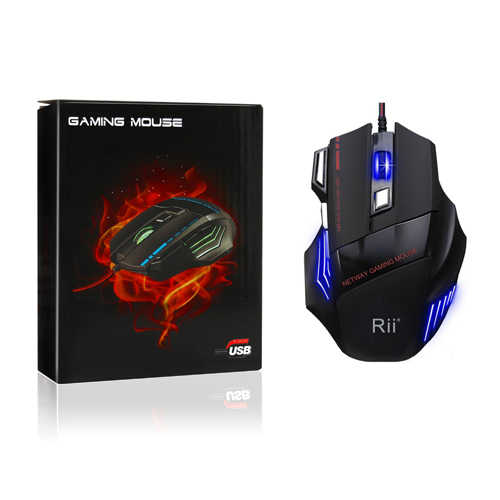 עכבר חוטי לגיימרים Rii דגם RM600