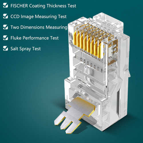 קונקטור RJ45 לכבל רשת Samzhe 100pcs CAT6 