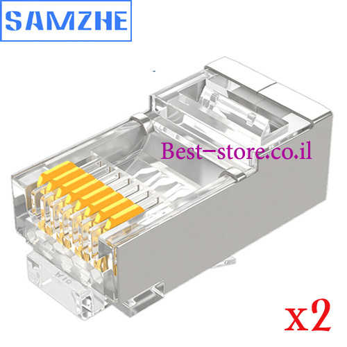 קונקטור RJ45 מסוכך מתכת Samzhe CAT6