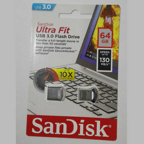 זיכרון נייד SanDisk 64GB דגם Ultra Fit