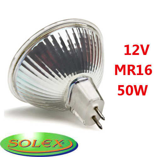נורת דקרויקה הלוגן Solex 12V GU5.3 50W 2.7K 36d