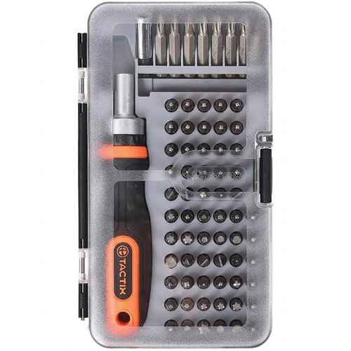 סט מברג ראצ'ט + 71 ביטים TACTIX