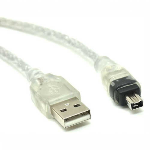 כבל USB 2.0 - Fireware 4P באורך 1.5 מטר