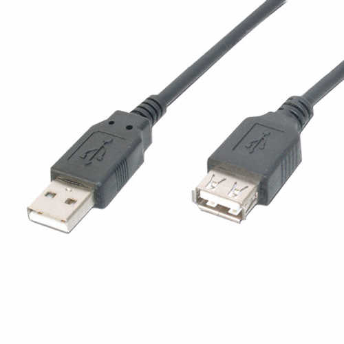 כבל USB2.0 מאריך זכר - נקבה באורך 0.5 מטר