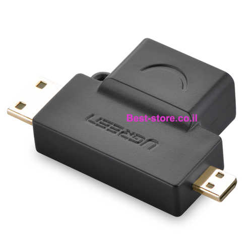 מתאם HDMI נקבה ל- Micro/Mini HDMI זכר Ugreen