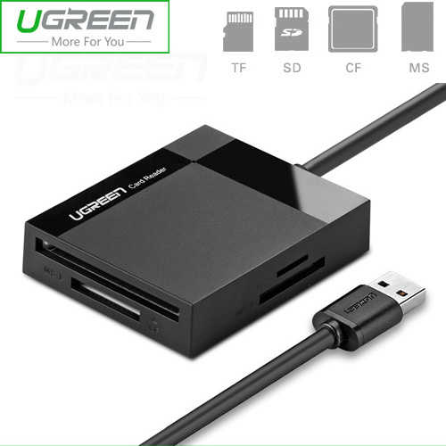 קורא כרטיסי זיכרון Ugreen USB 3.0 דגם CR125