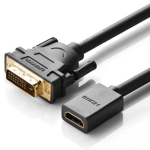 כבל HDMI נקבה - DVI-D זכר Ugreen