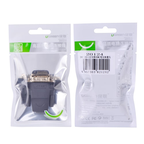 מתאם HDMI נקבה - DVI-D 24+1 זכר Ugreen