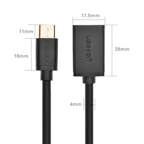 כבל OTG בחיבור Ugreen USB 3.1 Type-C