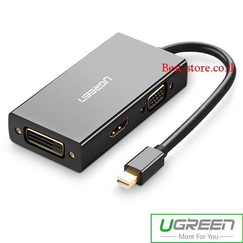 מתאם Mini DP ל- Ugreen HDMI/DVI 24+1/VGA