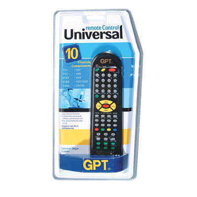 שלט אוניברסלי לטלוויזיה 10 ערוצים GPT