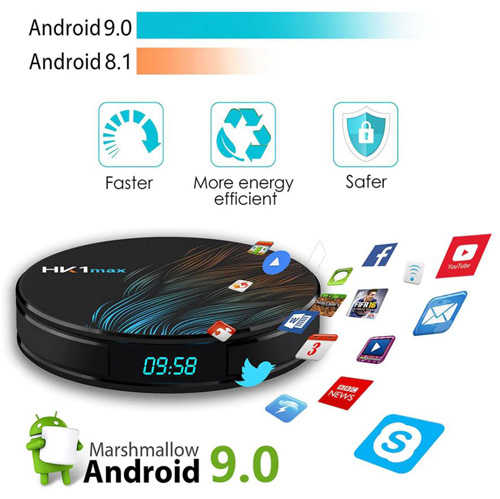 סטרימר עגול אנדרואיד 9.0 Vontar 4GB/64GB דגם HK1 Max