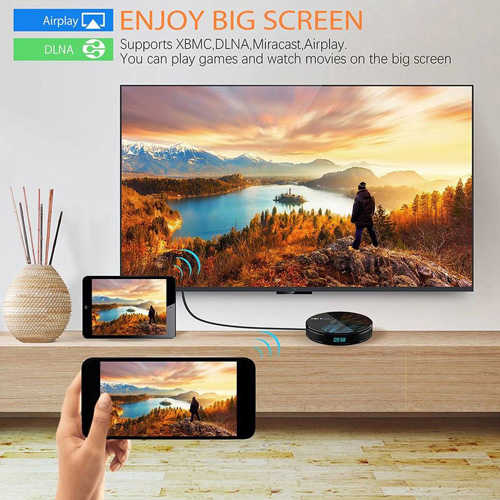 סטרימר עגול אנדרואיד 9.0 Vontar 4GB/64GB דגם HK1 Max