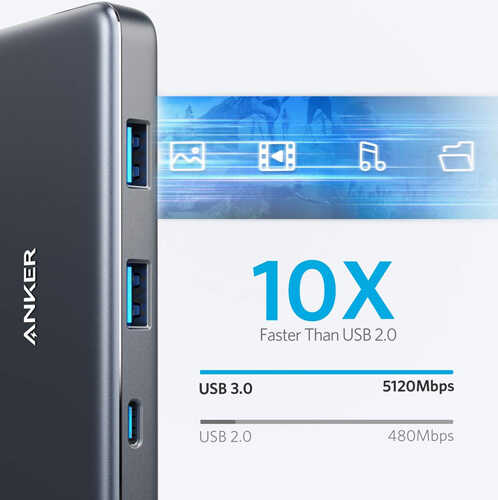 רכזת 7 ב- 1 Aanker USB Type-C דגם 371