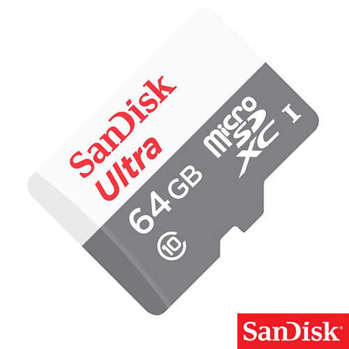 כרטיס זיכרון SanDisk Ultra 64GB 100MB/s MicroSDXC